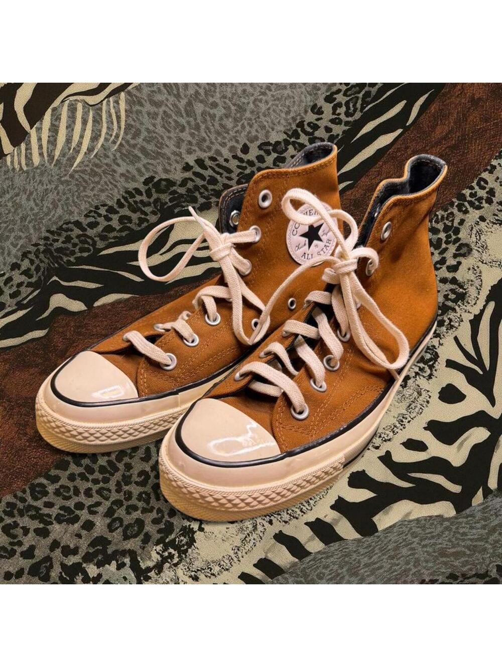 New Converse Chuck Taylor All Star 70s Hi chocolate brown trainers